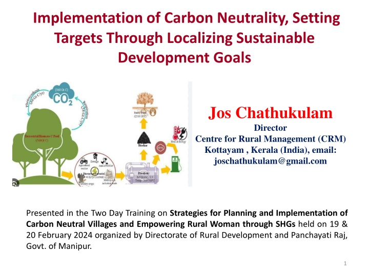 implementation of carbon neutrality setting