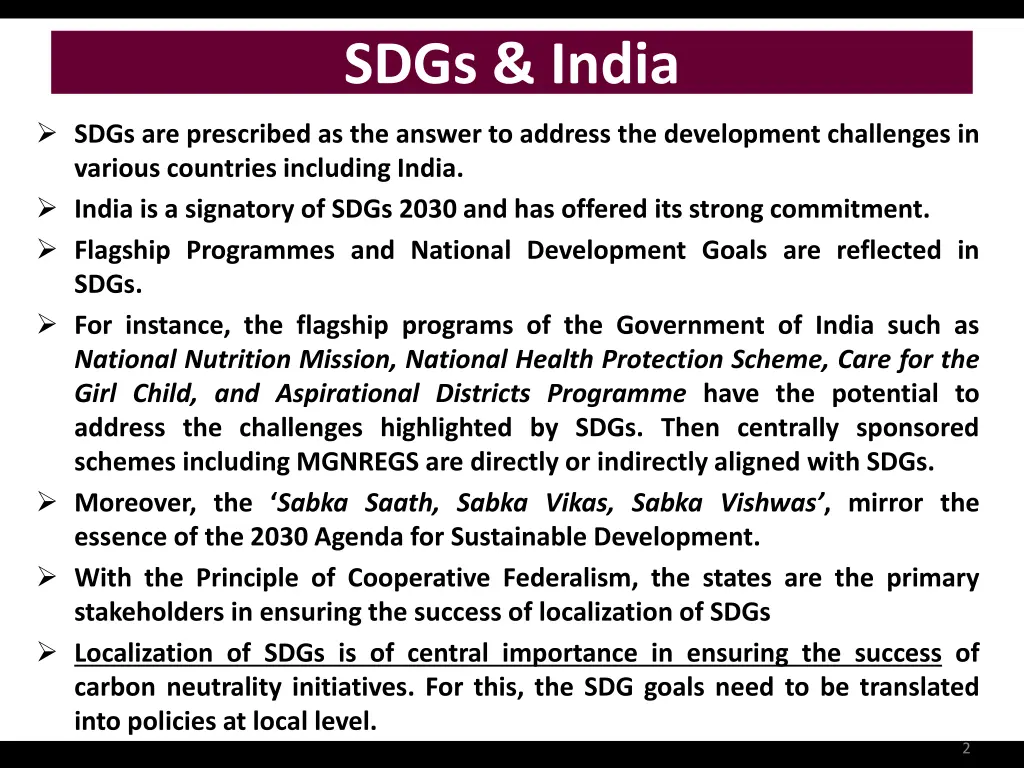 sdgs india