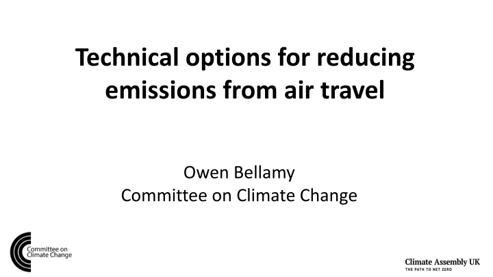technical options for reducing emissions from