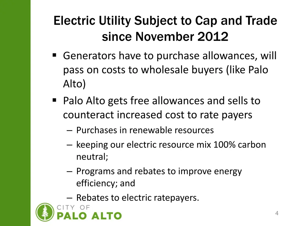 electric utility subject to cap and trade since