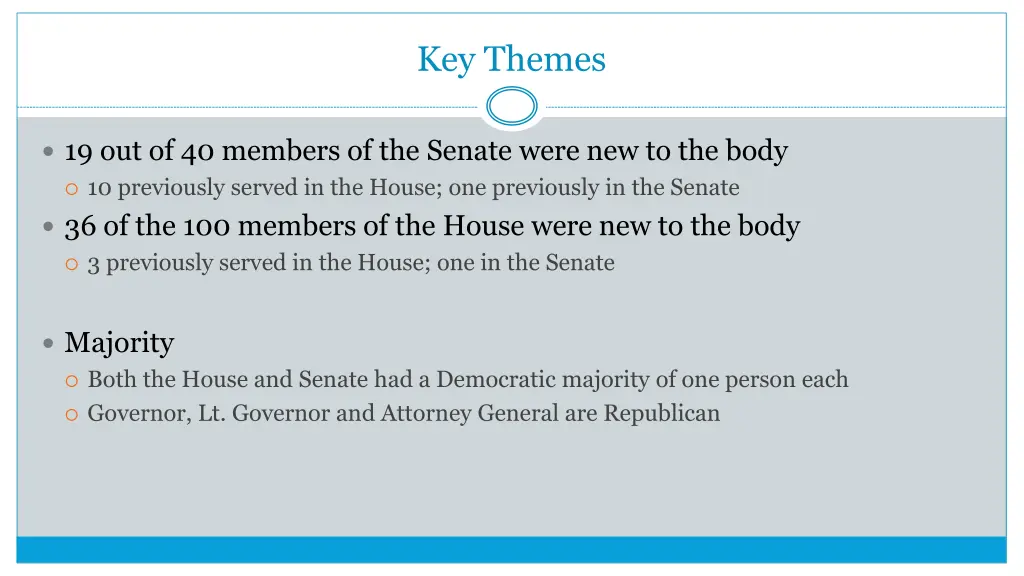 key themes