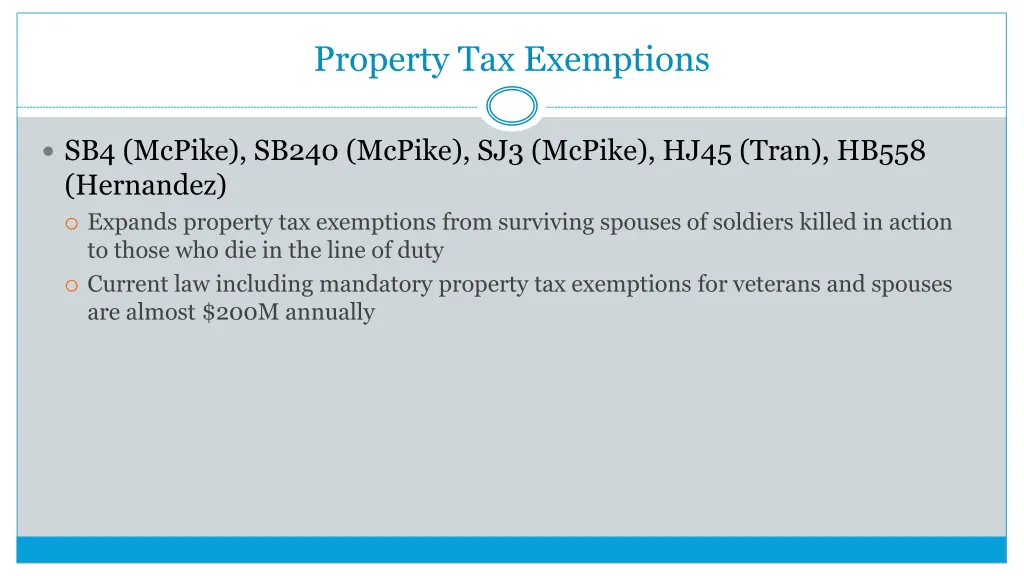 property tax exemptions