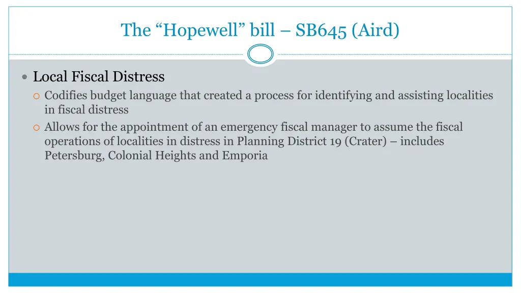 the hopewell bill sb645 aird