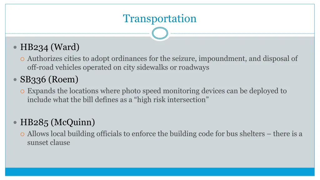 transportation