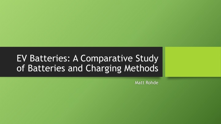ev batteries a comparative study of batteries