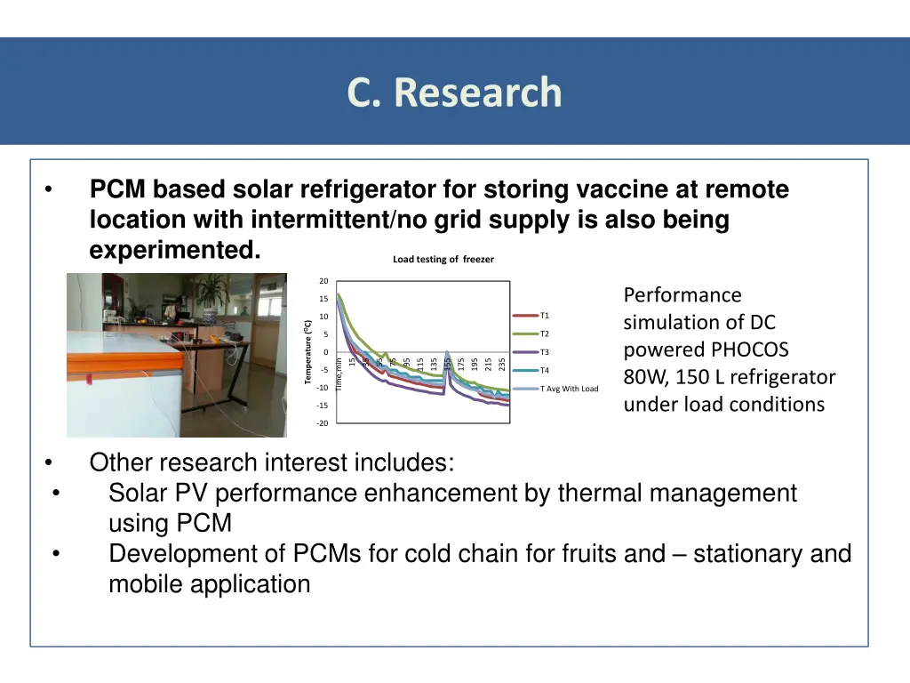 c research