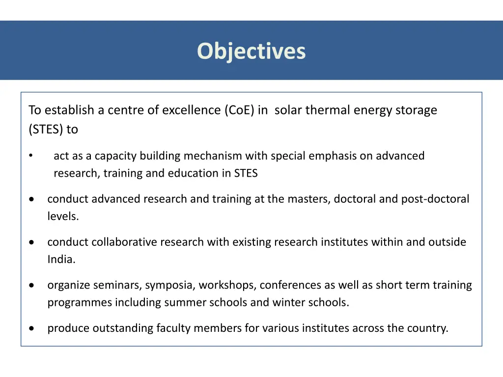 objectives