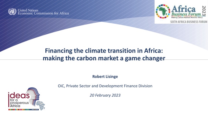financing the climate transition in africa making
