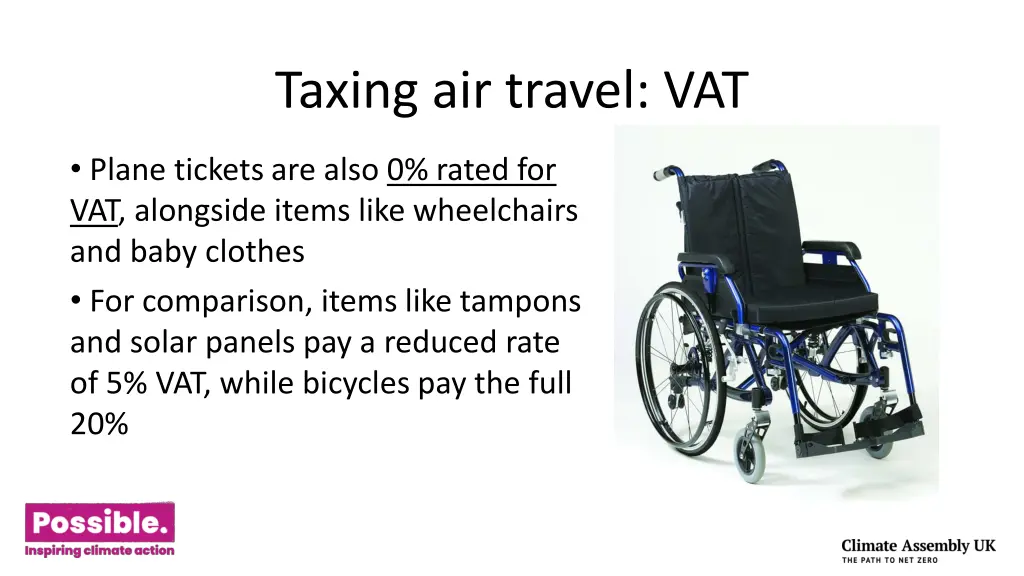 taxing air travel vat