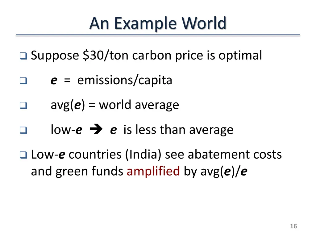 an example world