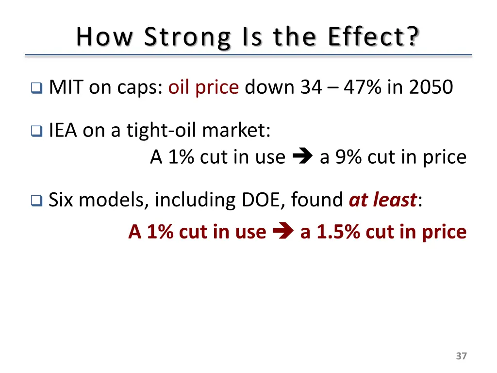 how strong is the effect