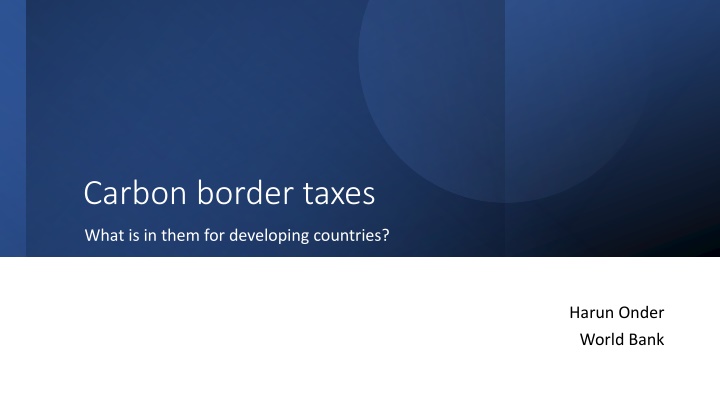 carbon border taxes