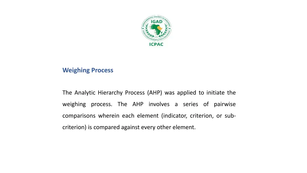 weighing process