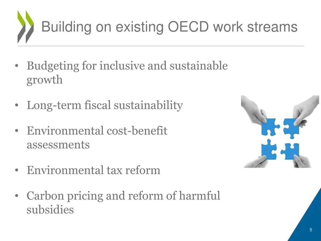 building on existing oecd work streams