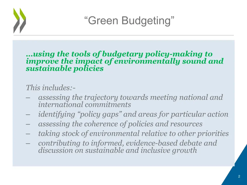 green budgeting