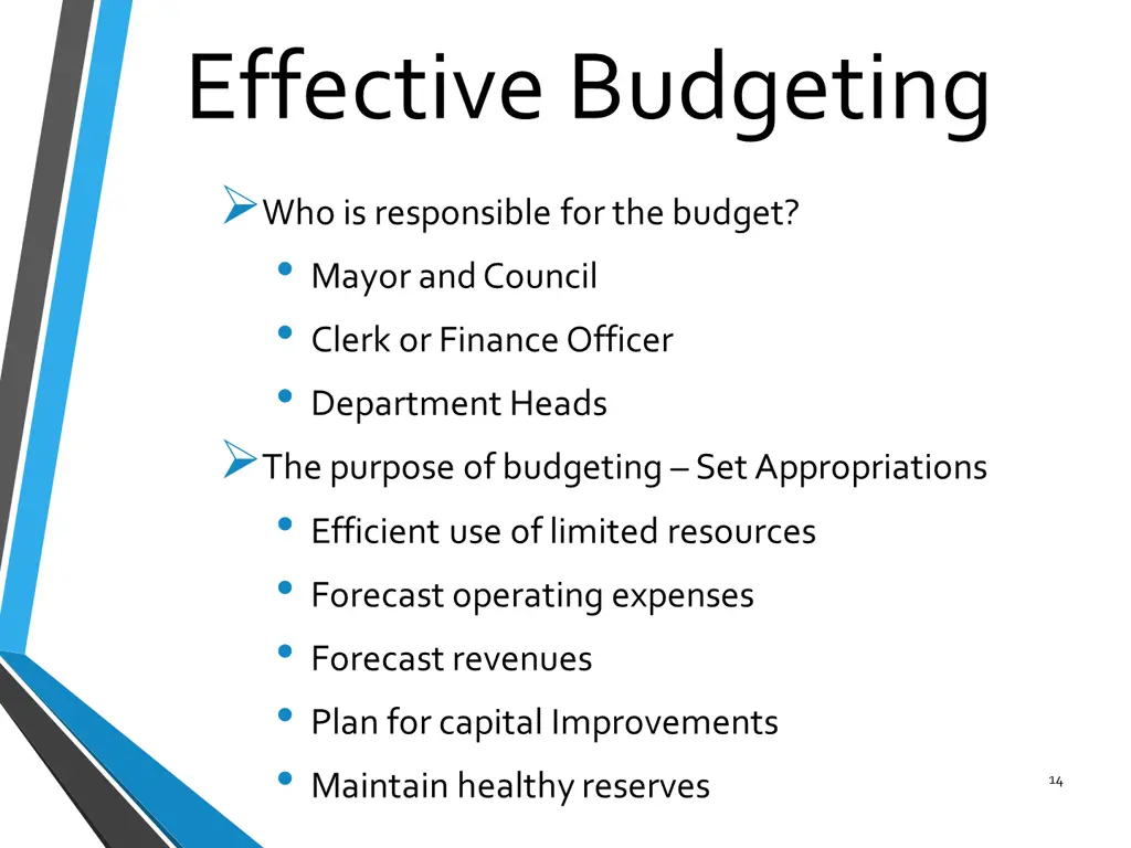 effective budgeting