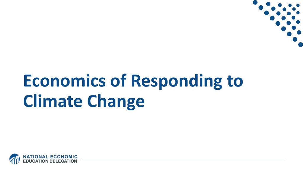 economics of responding to climate change
