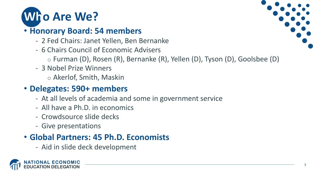 who are we honorary board 54 members 2 fed chairs