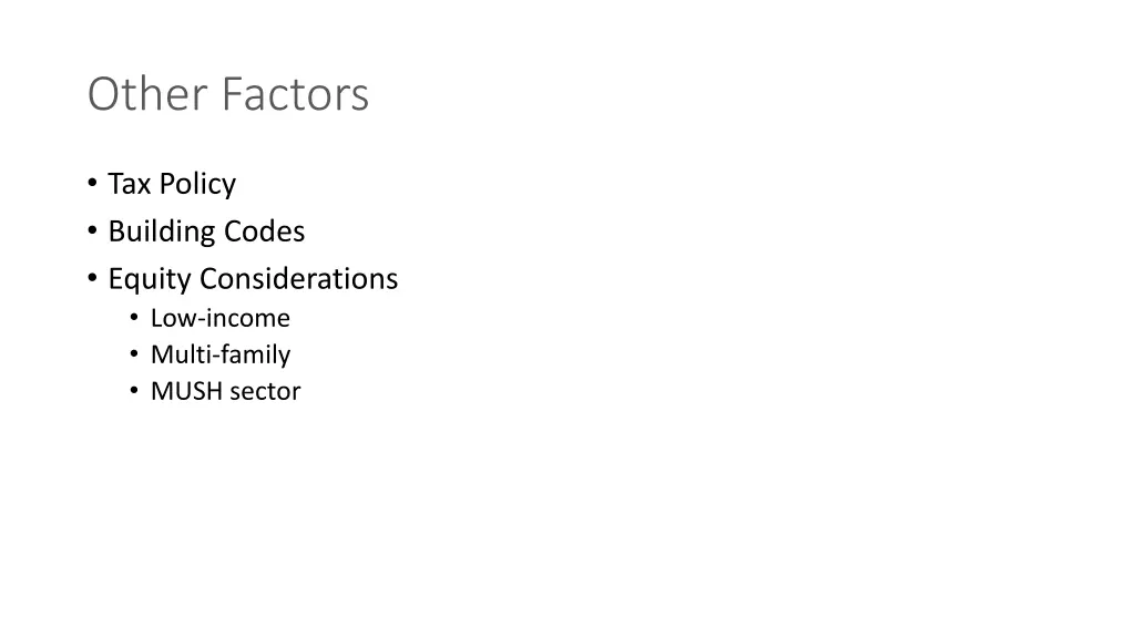 other factors