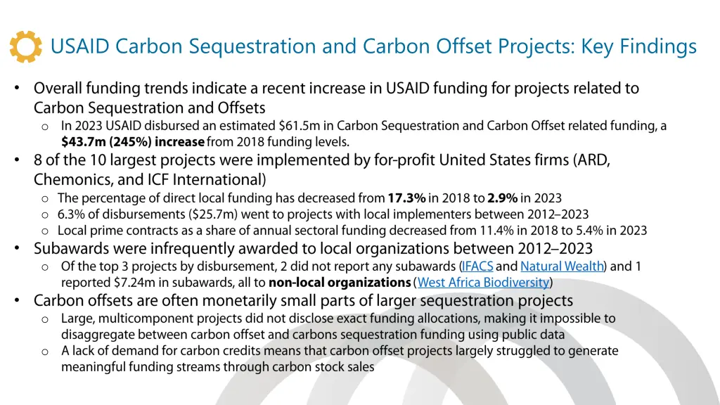usaid carbon sequestration and carbon offset