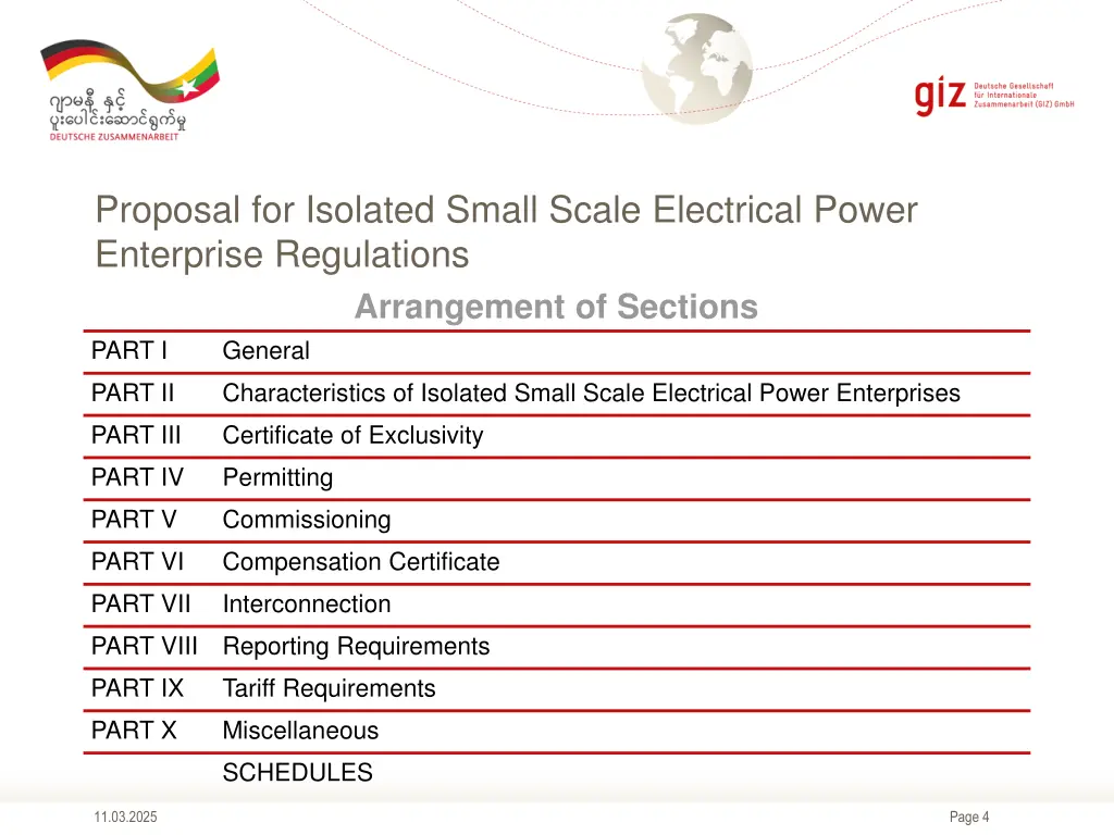 proposal for isolated small scale electrical