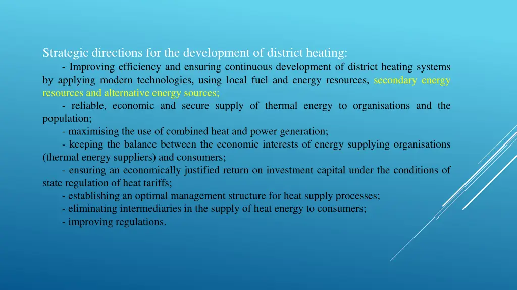 strategic directions for the development