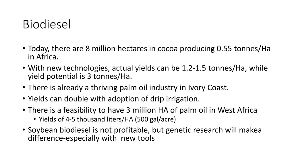 biodiesel