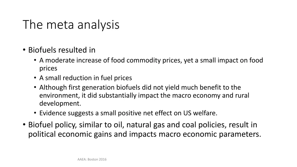 the meta analysis