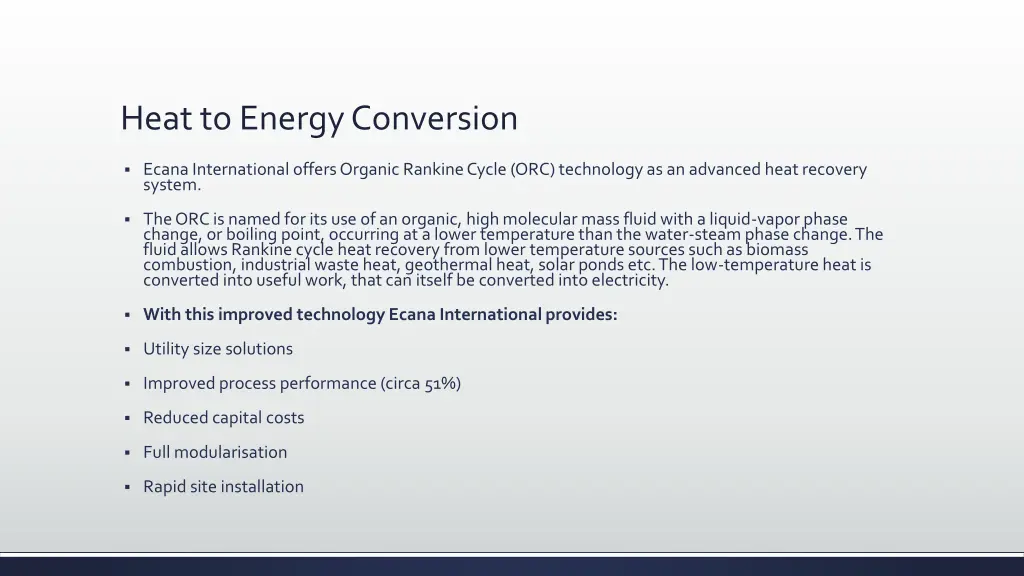 heat to energy conversion