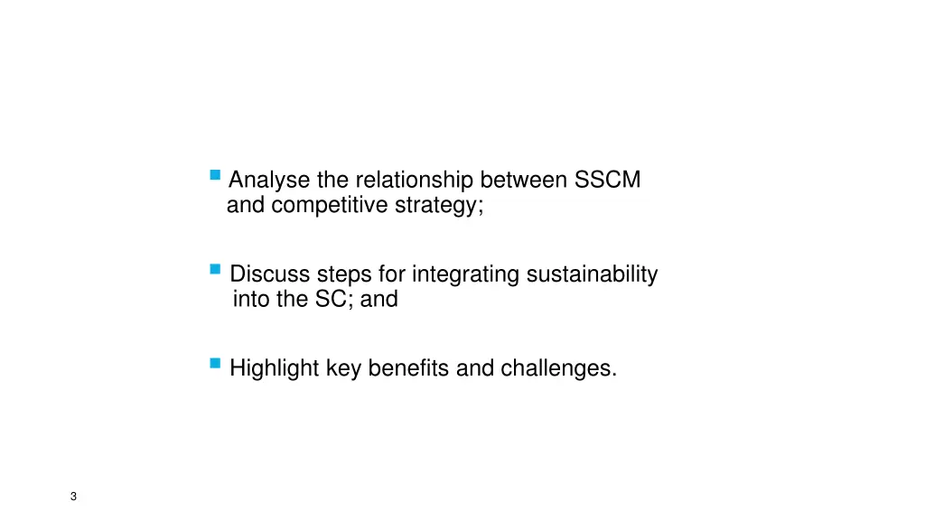 session objectives