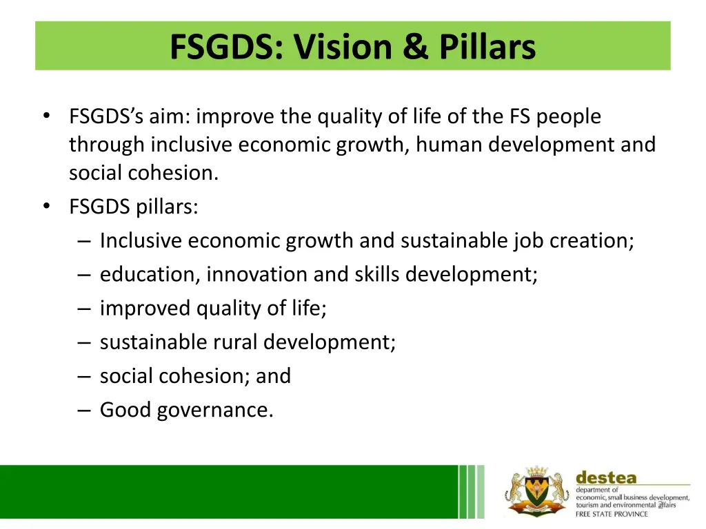 fsgds vision pillars