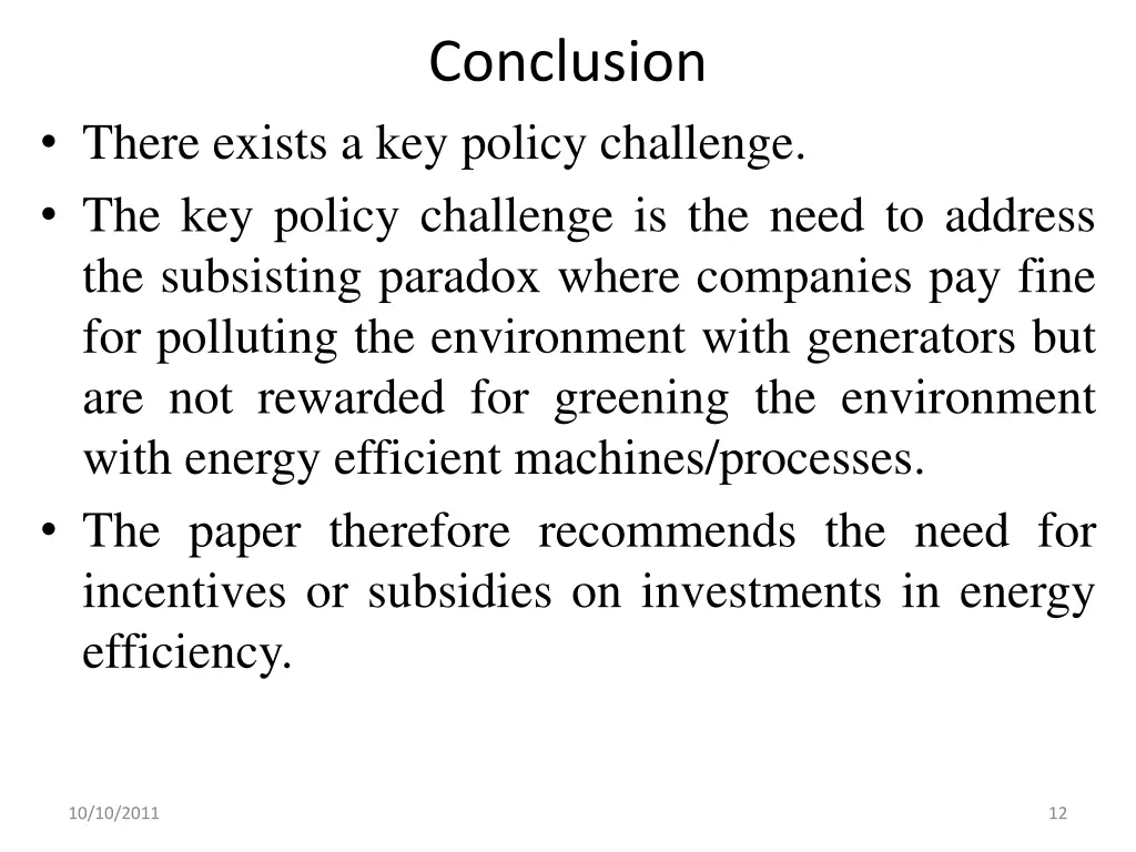 conclusion
