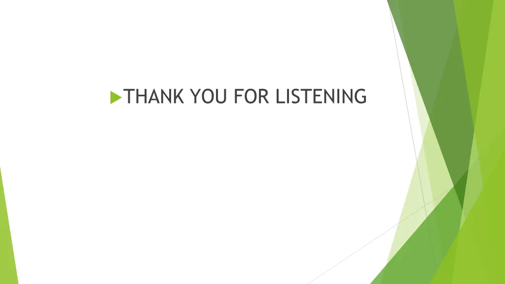 thank you for listening