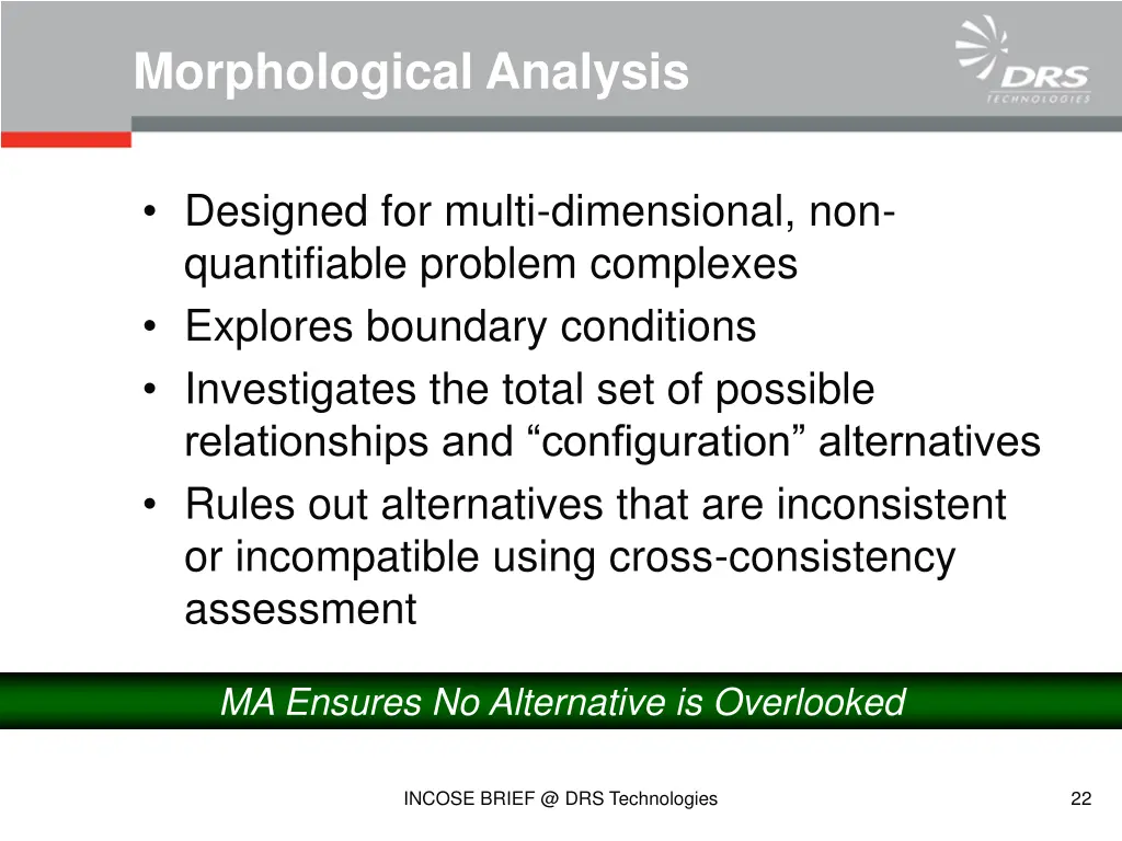 morphological analysis