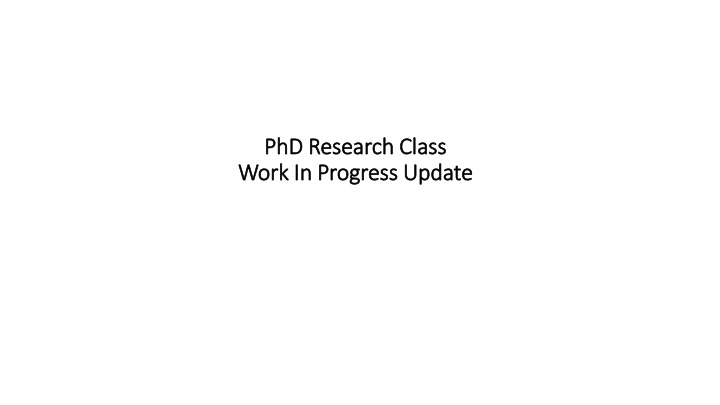 phd research class phd research class work