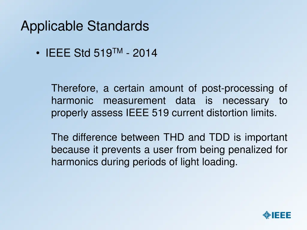 applicable standards 8