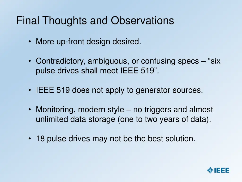final thoughts and observations 5