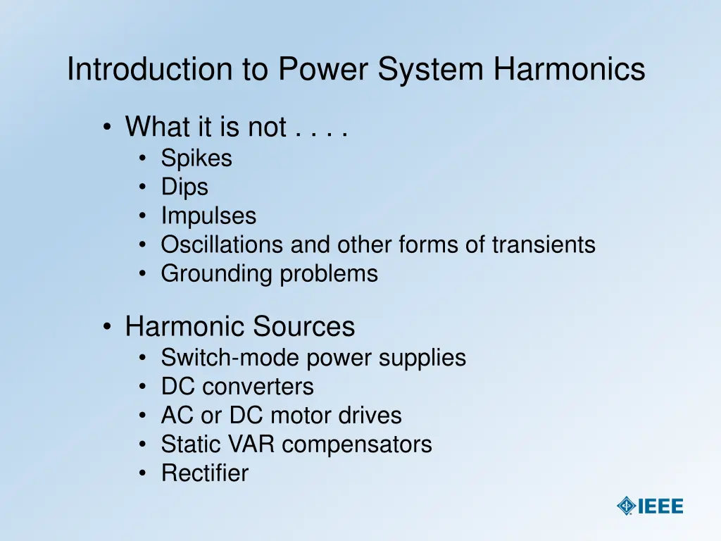introduction to power system harmonics 2