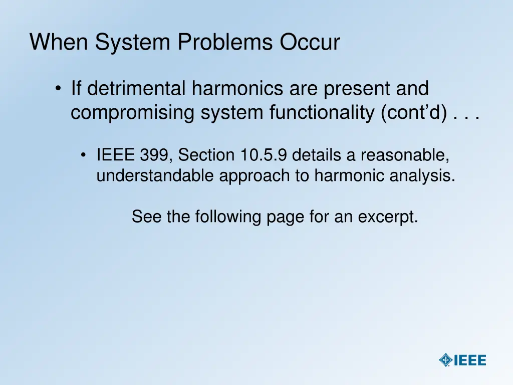 when system problems occur 2