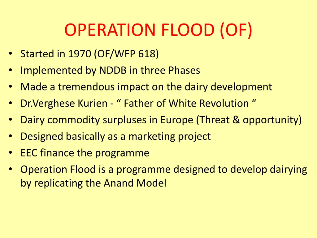 operation flood of