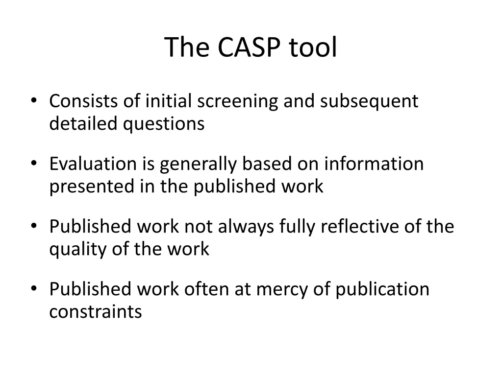 the casp tool