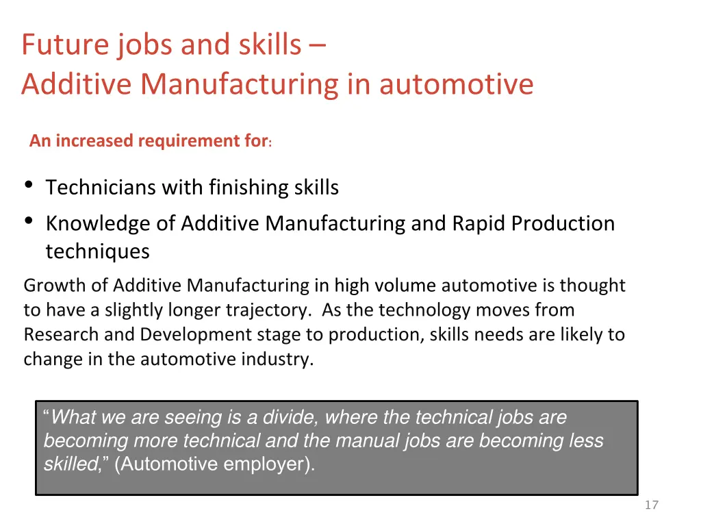 future jobs and skills additive manufacturing 1