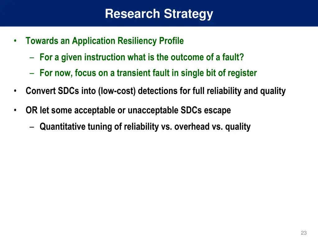 research strategy 1