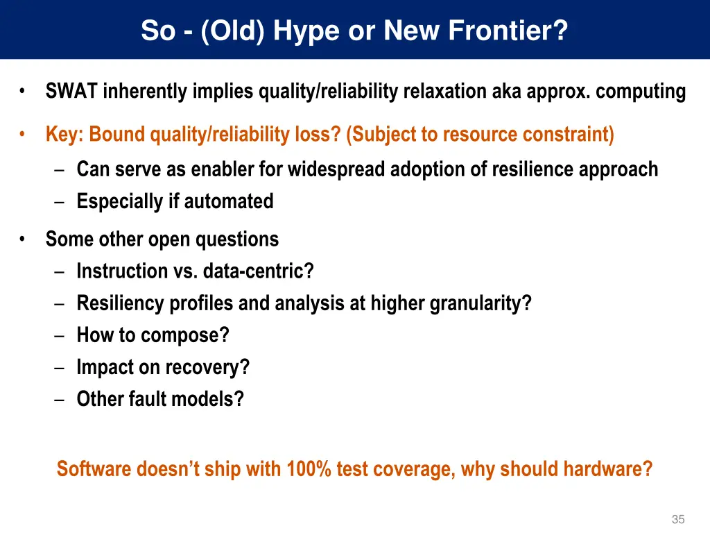 so old hype or new frontier
