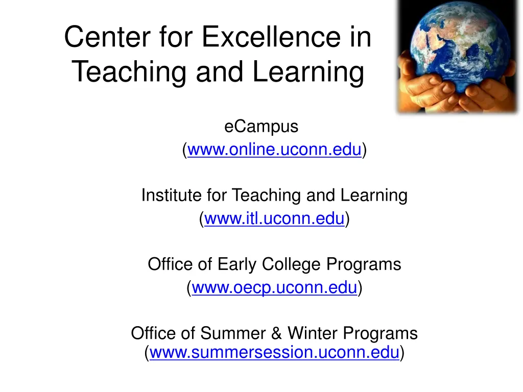 center for excellence in teaching and learning