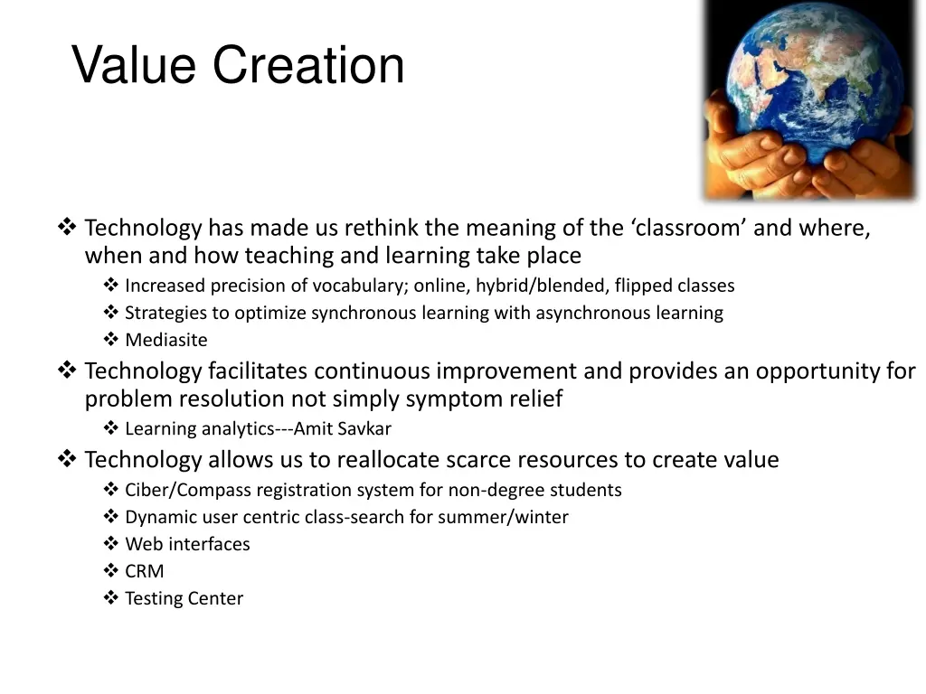 value creation