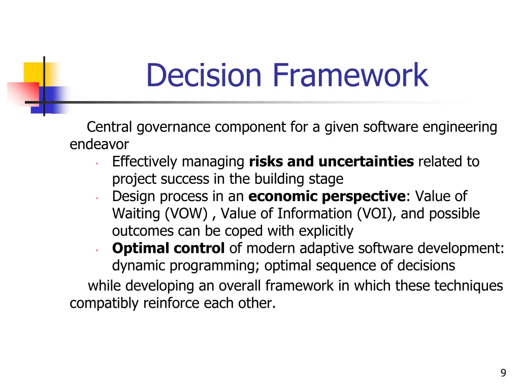 decision framework 1