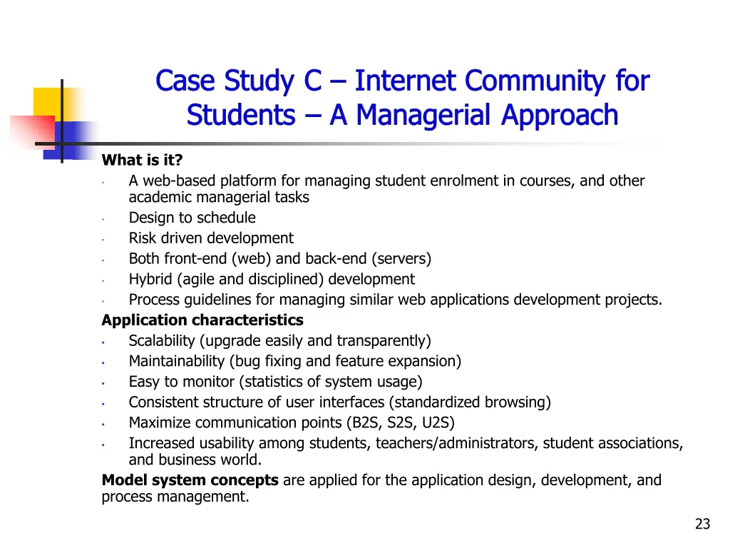what is it a web based platform for managing