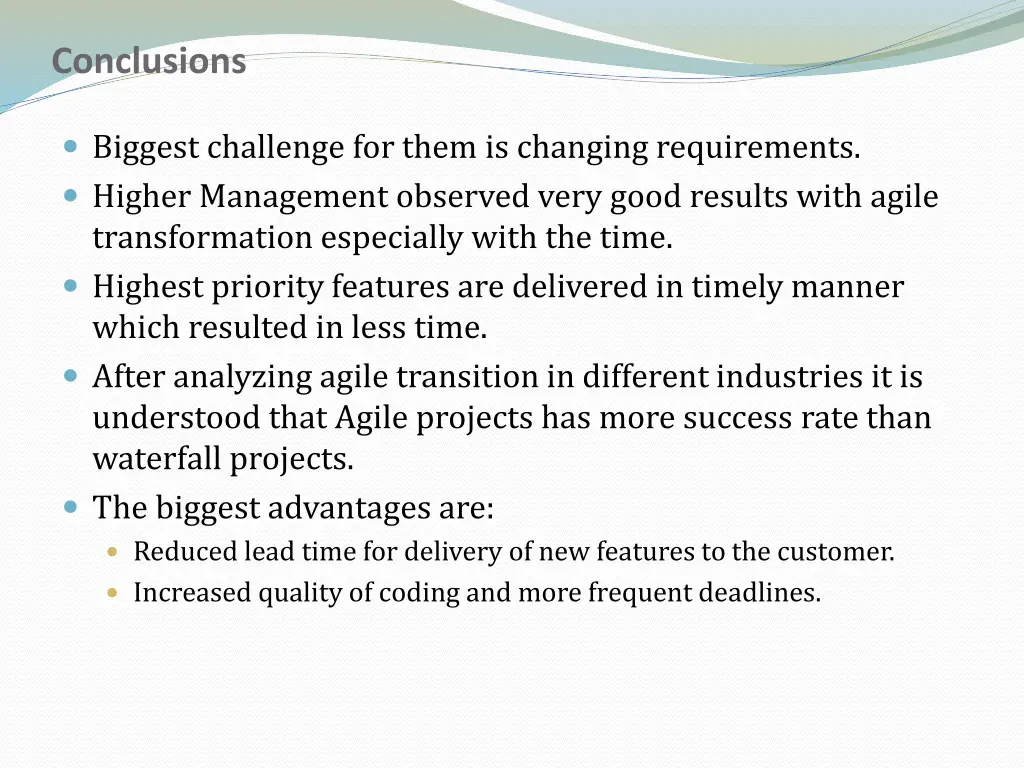 conclusions