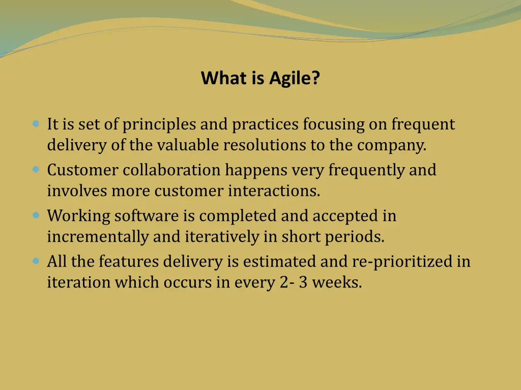 what is agile